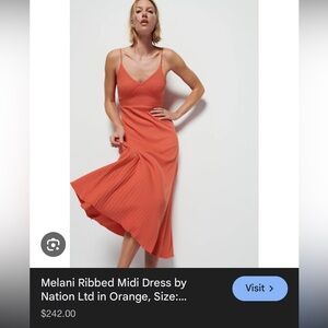 Nation LTD Strapless Coral Dress